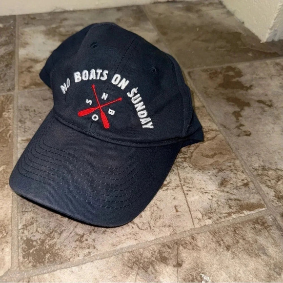Men’s Unisex  No Boats on Sunday Beer Liquor Brand Nautical Dad Style Worn Hat - Picture 2 of 15